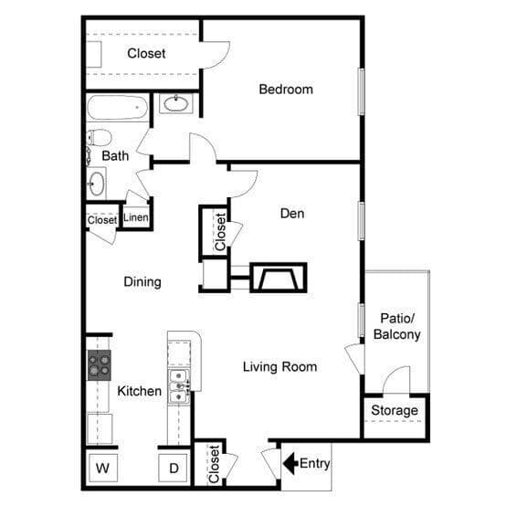 Willow Affordable 922 floor plan
