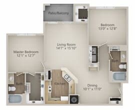 B1 7303 floor plan