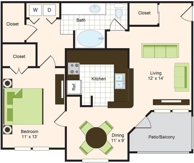 Unit 405 floor plan