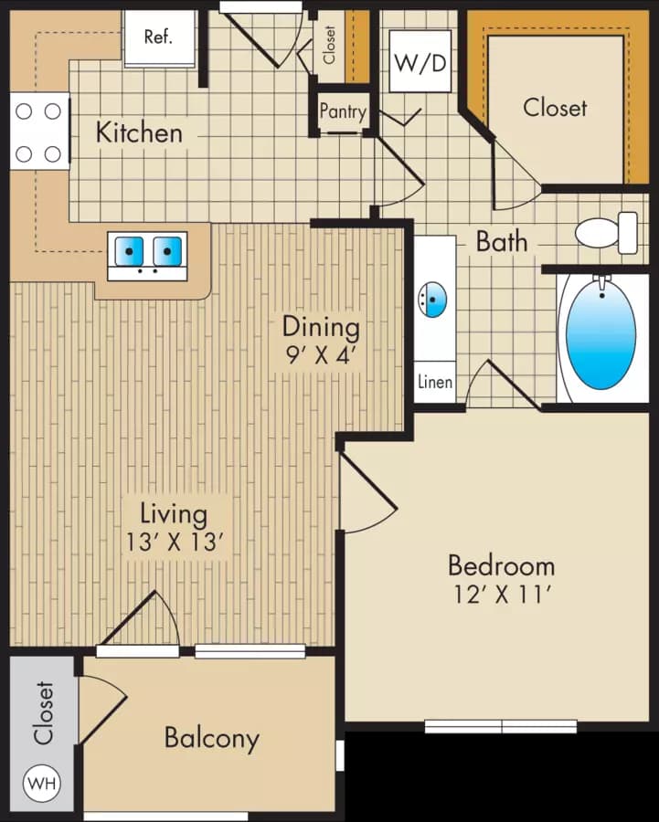 A 1114 floor plan