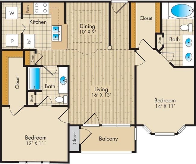 E 1312 floor plan