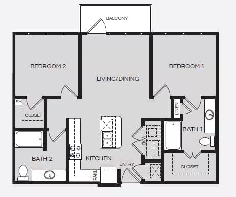 Unit 1613 floor plan