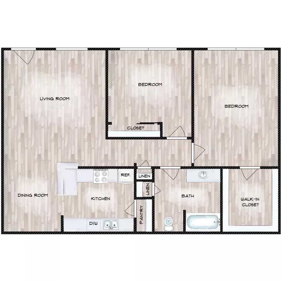 2x1 397 floor plan