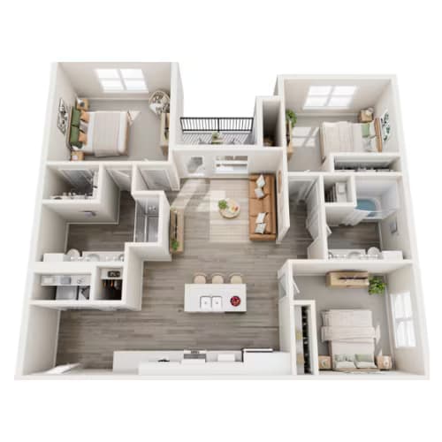 Unit 6307 floor plan