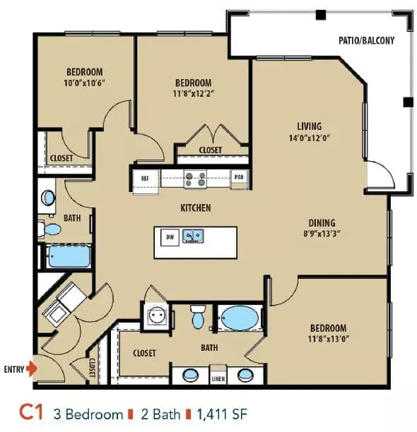 Unit 2205 2205 floor plan