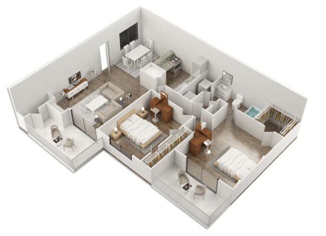 B1 1105 floor plan