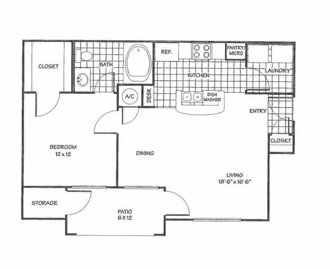 Unit 1806 floor plan