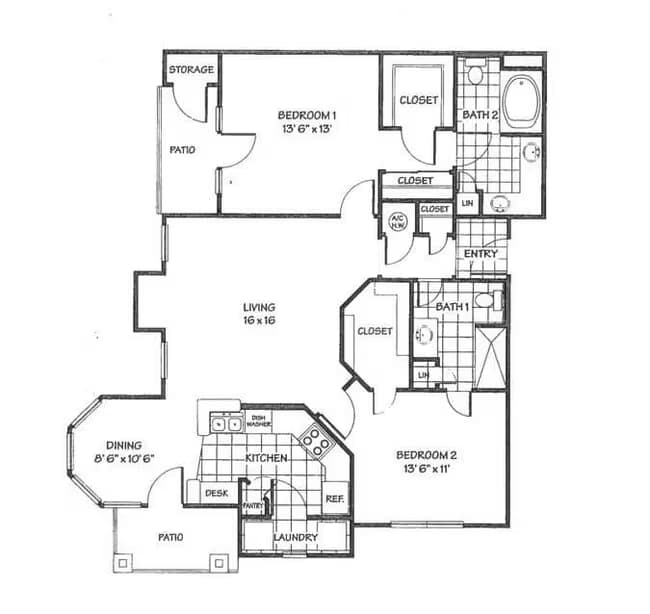 Unit 302 floor plan