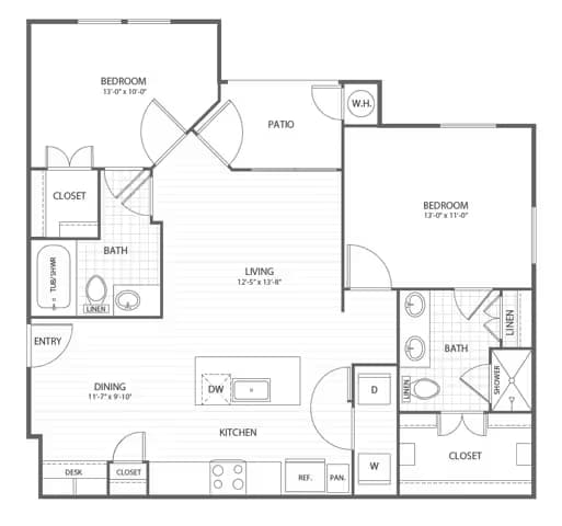 B2 2-2304 floor plan