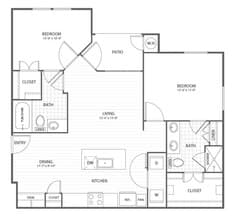 B2 1-1301 floor plan