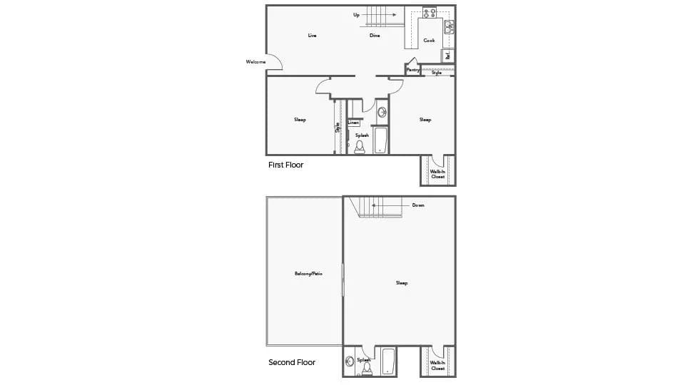 C1 Townhome 2-30 floor plan