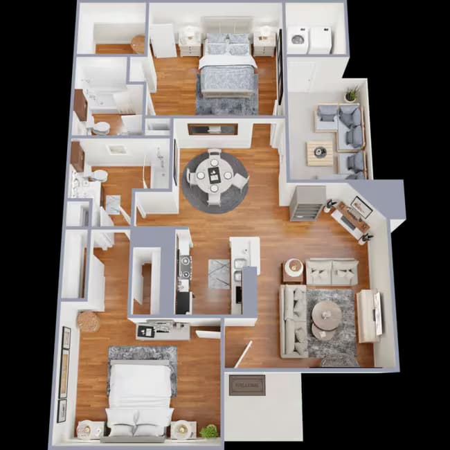 2x2 2302 floor plan