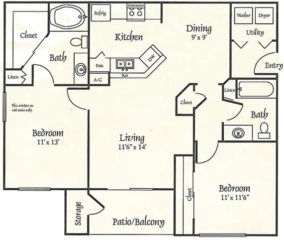 B2 1031 floor plan