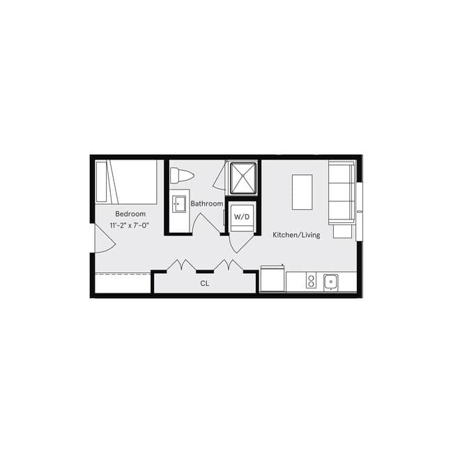 Studio E Private floor plan