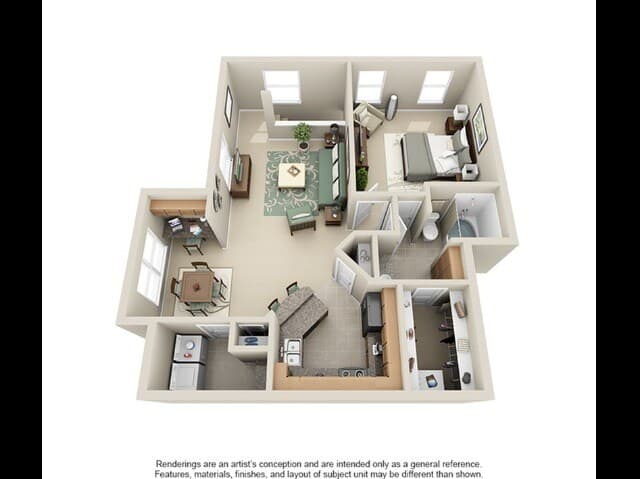 Unit Bldg 7-709 floor plan