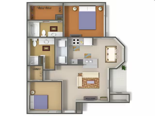Unit 06207 floor plan