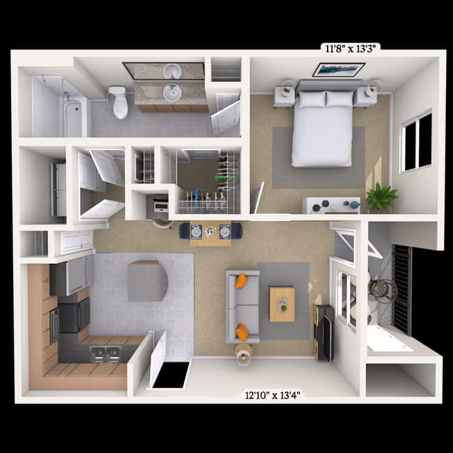 Unit 0101107 floor plan