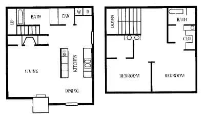 2X1.5 TH 2710B floor plan