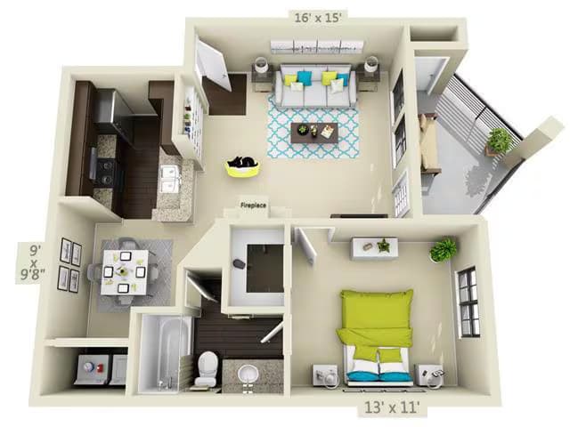 Bedford 535 floor plan