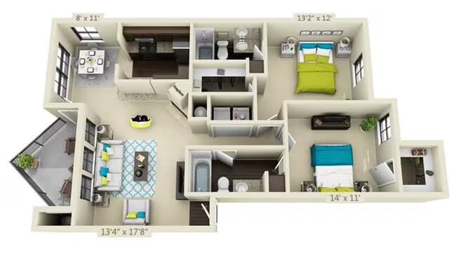 Edgewater 622 floor plan