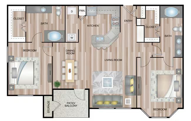 Unit 3105 floor plan
