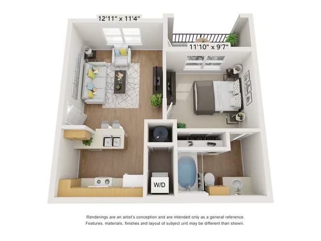 Unit 1106 floor plan