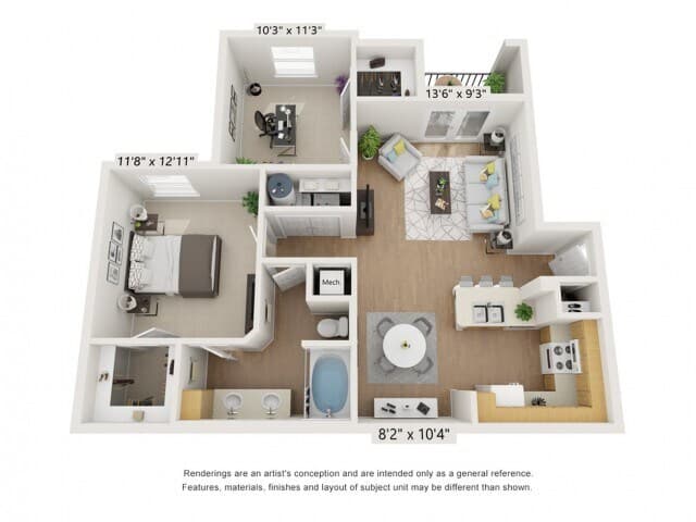 B1 1309 floor plan