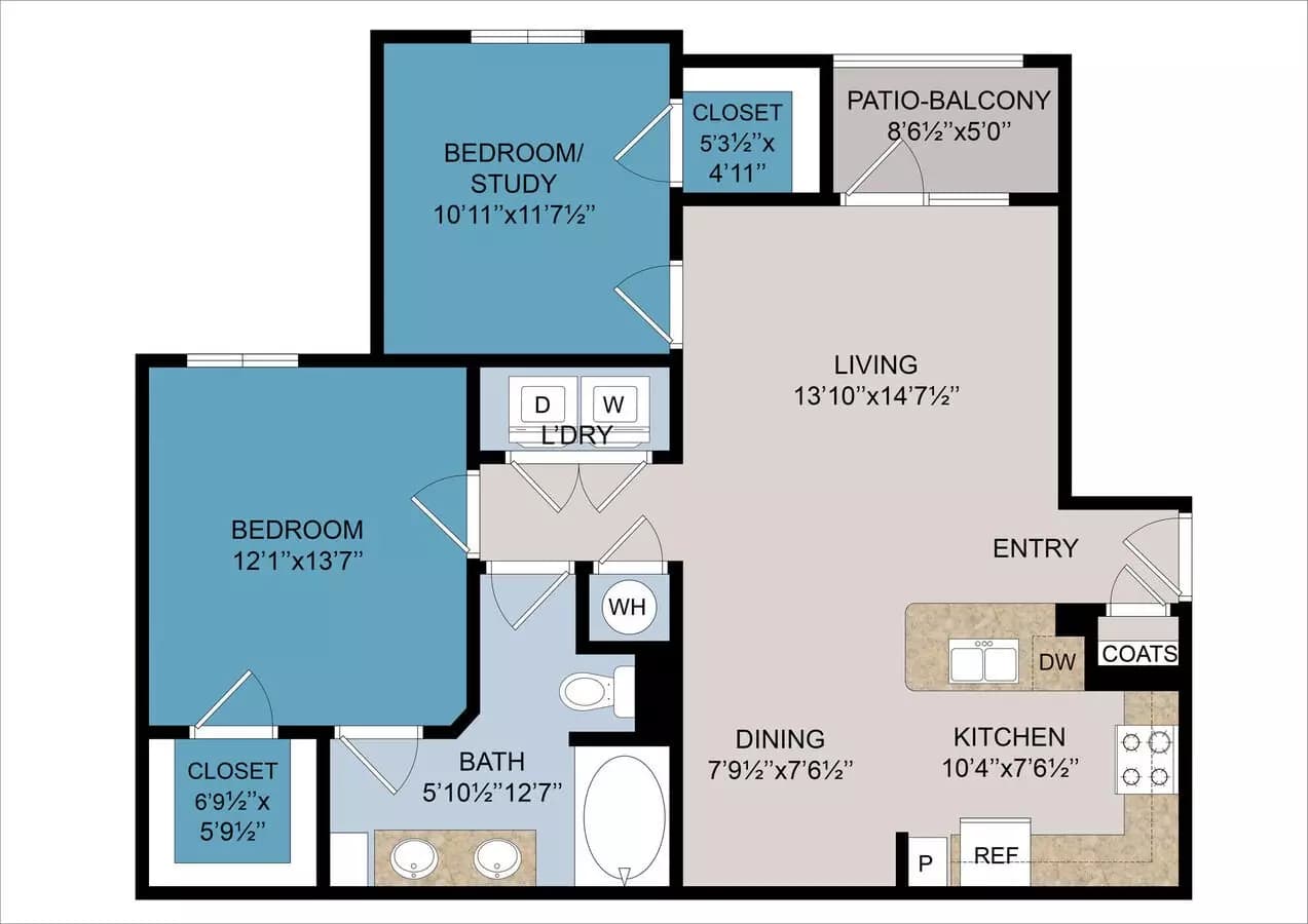Unit 9107 9204 floor plan