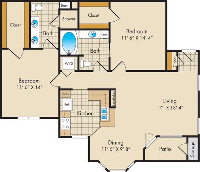 F 14205 floor plan