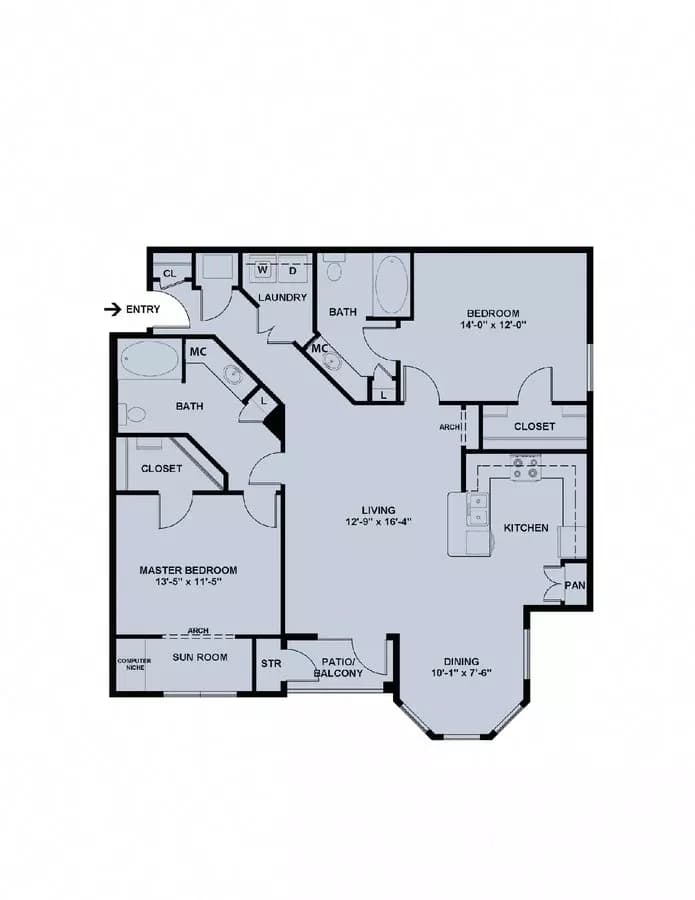 B2 Essential Housing 1311 floor plan