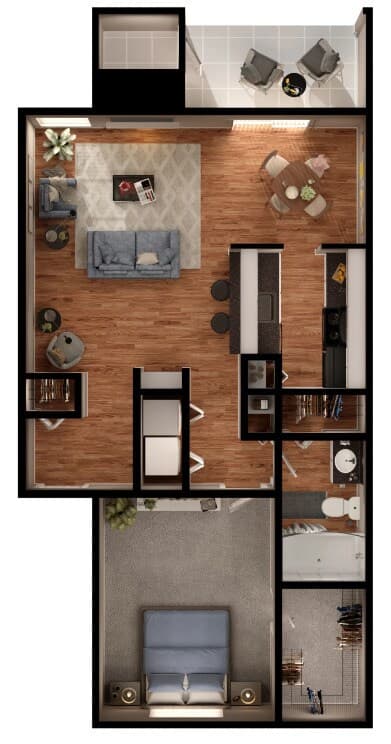 Unit 3602 floor plan