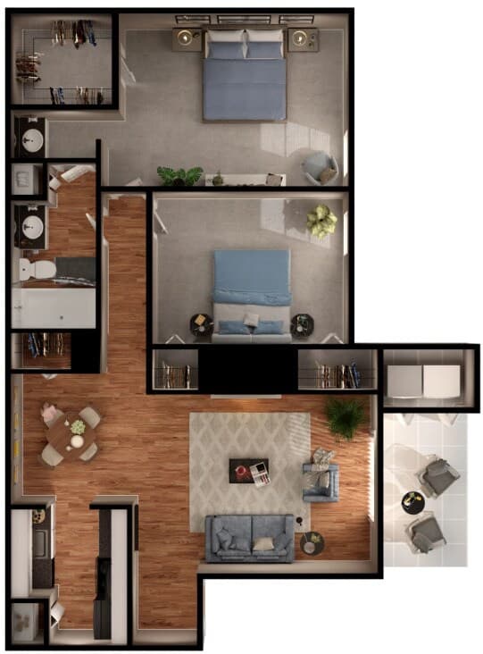 Unit 2502 floor plan