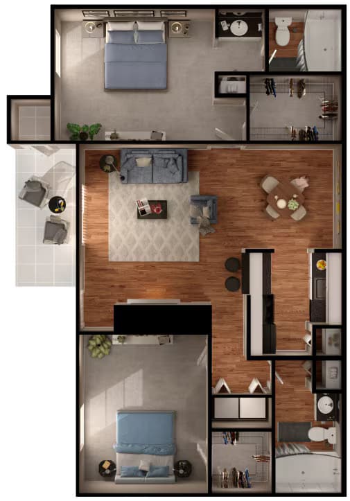 Unit 3208 floor plan