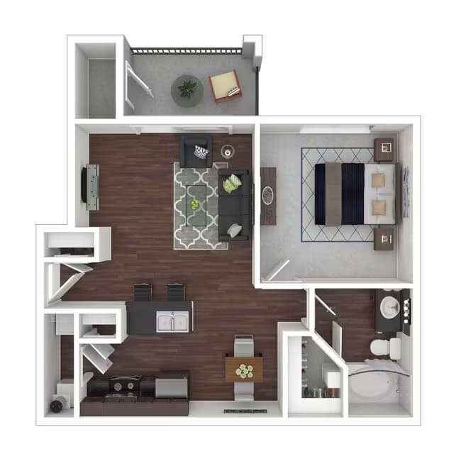 1 Bed • 1 Bath 213 floor plan