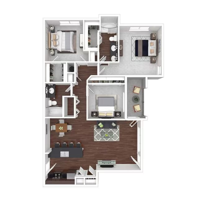 3 Beds • 2 Bath 1418 floor plan