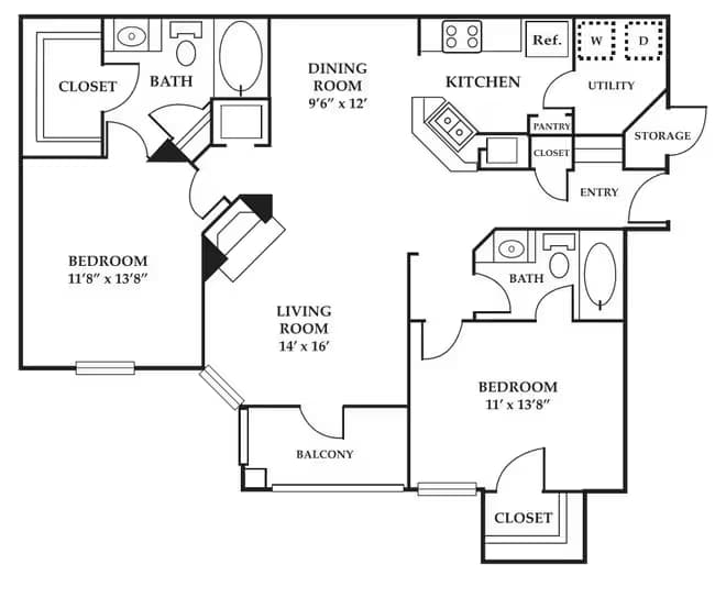 B2 - Doral 00-07206 floor plan