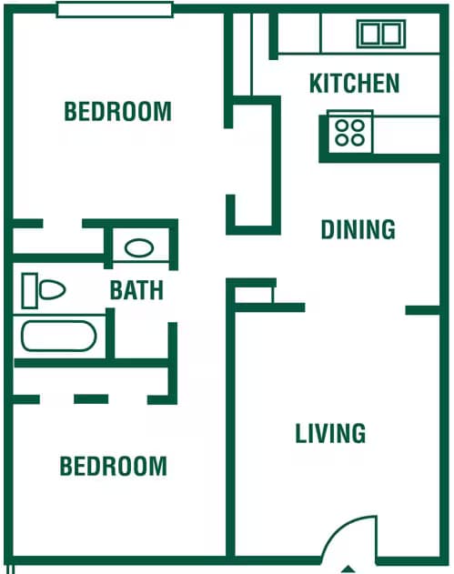 Unit 824 floor plan