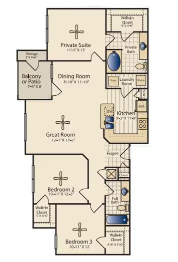 Unit 0811 floor plan