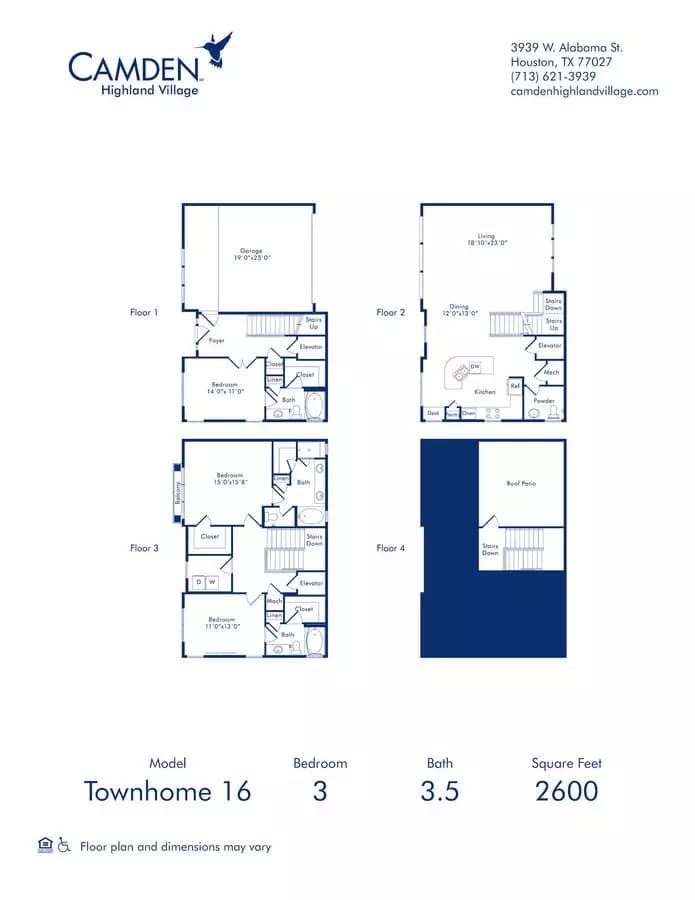 3 Beds • 3 Bath 3230 floor plan
