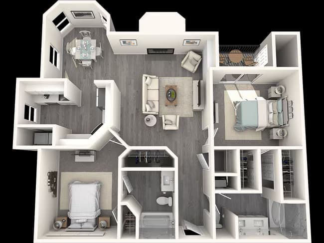 2×2 0802 floor plan