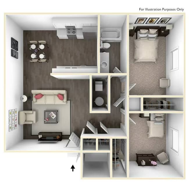 Unit 12-662 floor plan