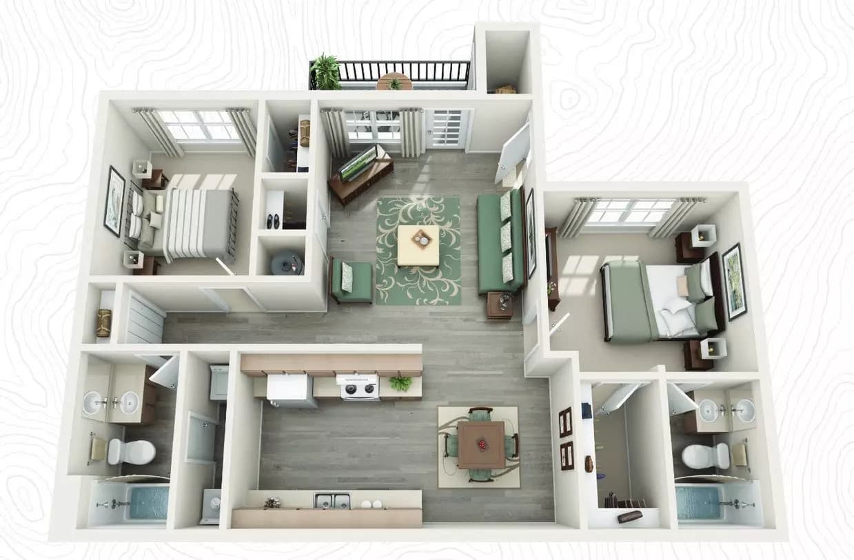 B 423 floor plan