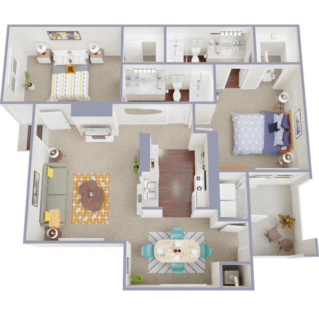 Unit 0407 floor plan