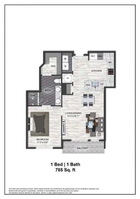 A5 805 floor plan