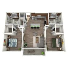 2 Bedroom 13310 floor plan