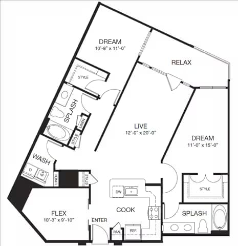 B9 458 floor plan