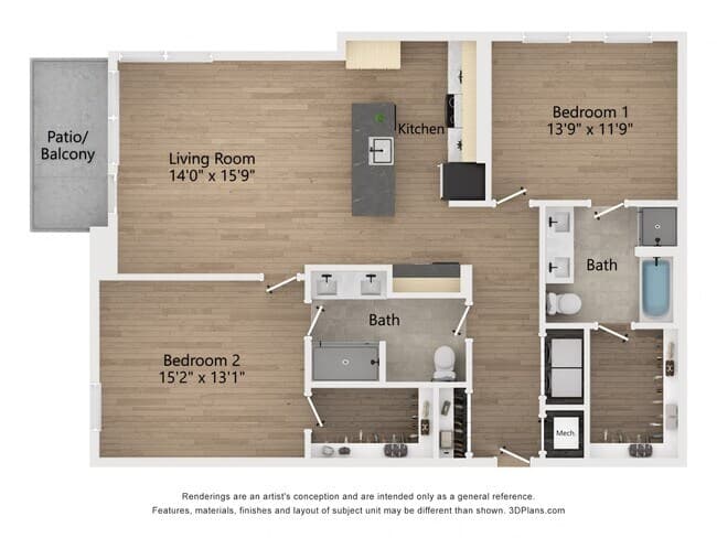 Unit 0335 floor plan
