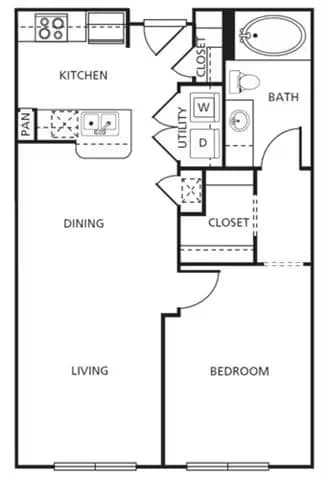 A1 1-1414 floor plan