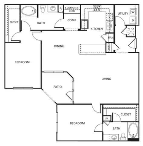 D3 1-1130 floor plan