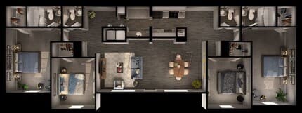Sundance 4x2 161 floor plan